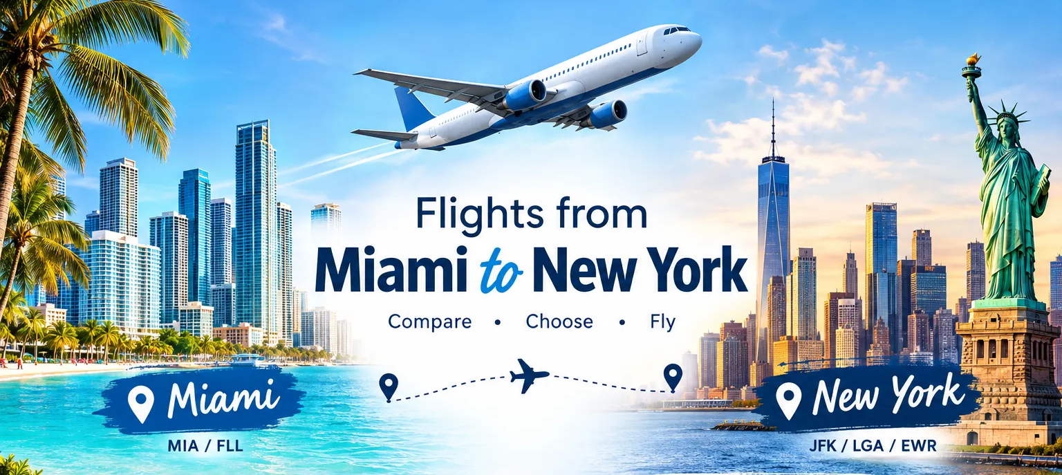 Flights from Miami to New York