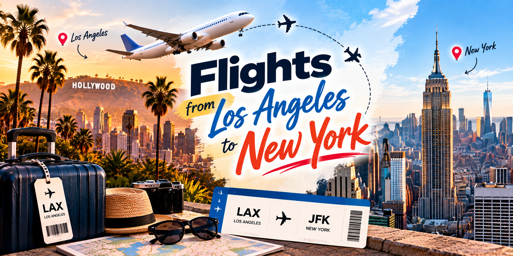 Flights from Los Angeles to New York